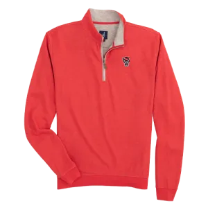 NC State Wolfpack Johnnie-O Youth Red Wolfhead Sully 1/4 Zip Pullover