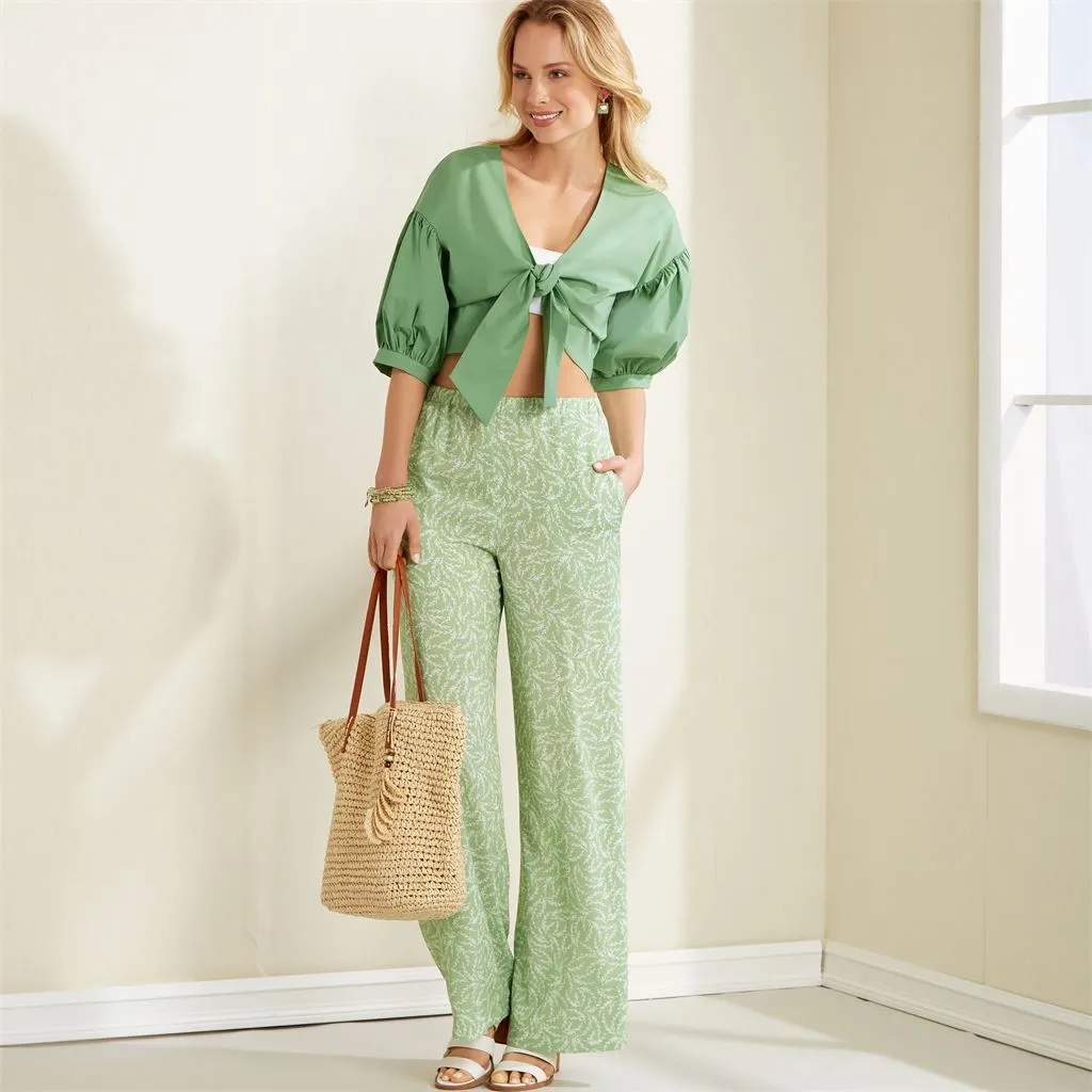 New Look Sewing Pattern N6677 Misses' Cropped Jacket & Trousers