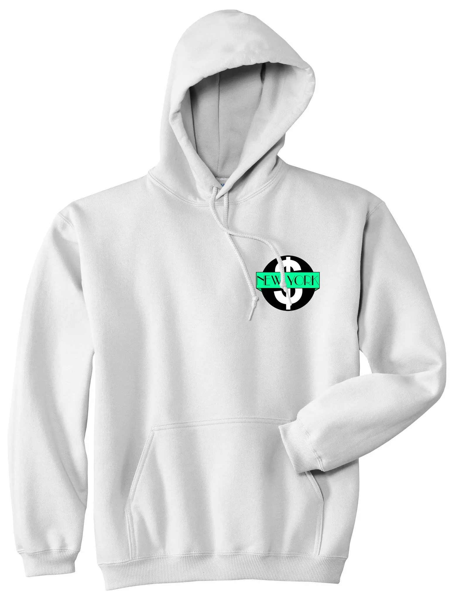 New York Mint Chest Logo Pullover Hoodie