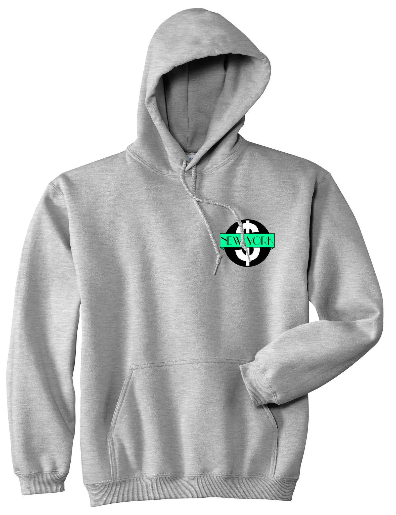 New York Mint Chest Logo Pullover Hoodie