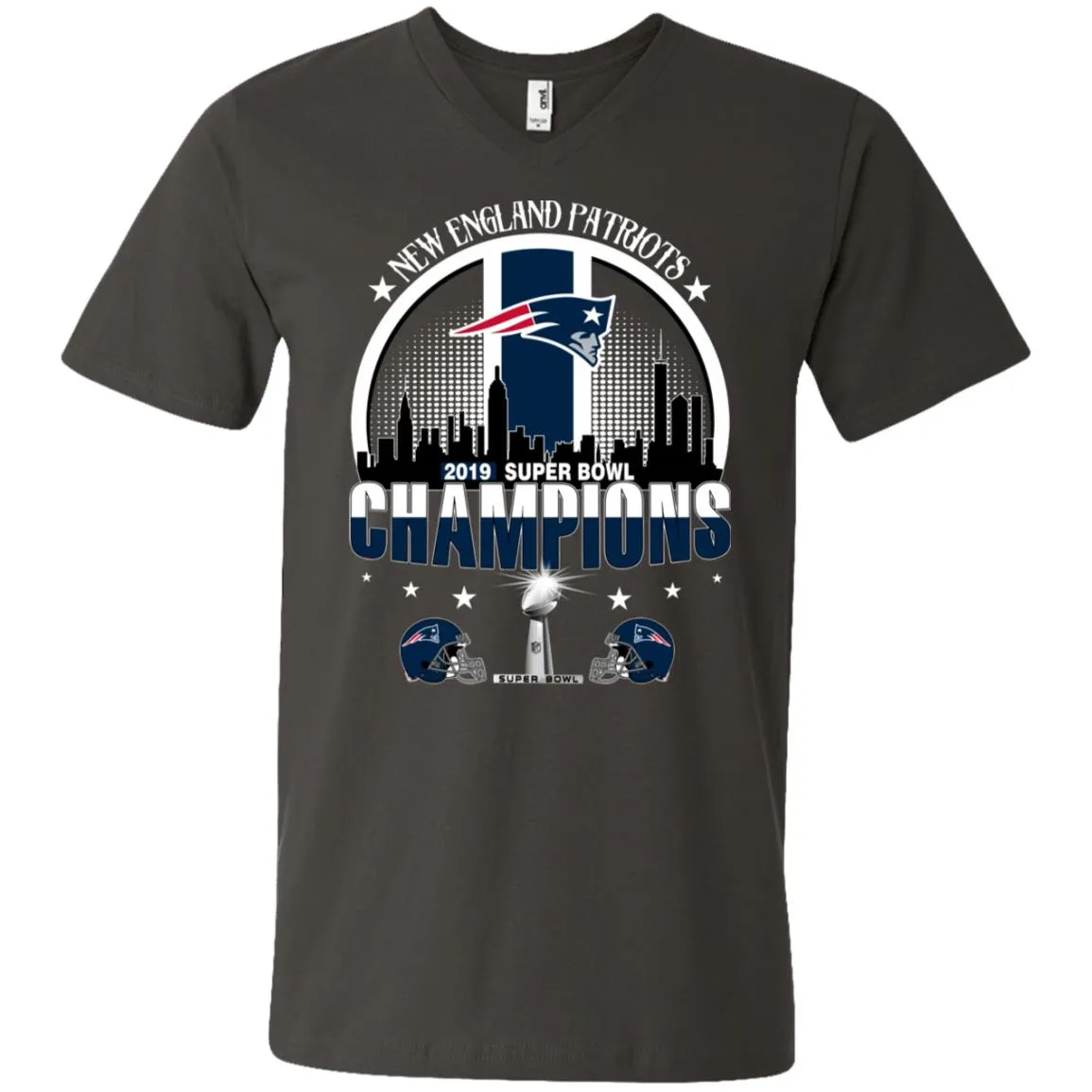 Nfl – New England Patriots 2019 Super Bowl Champions Football Men V-Neck T-Shirt