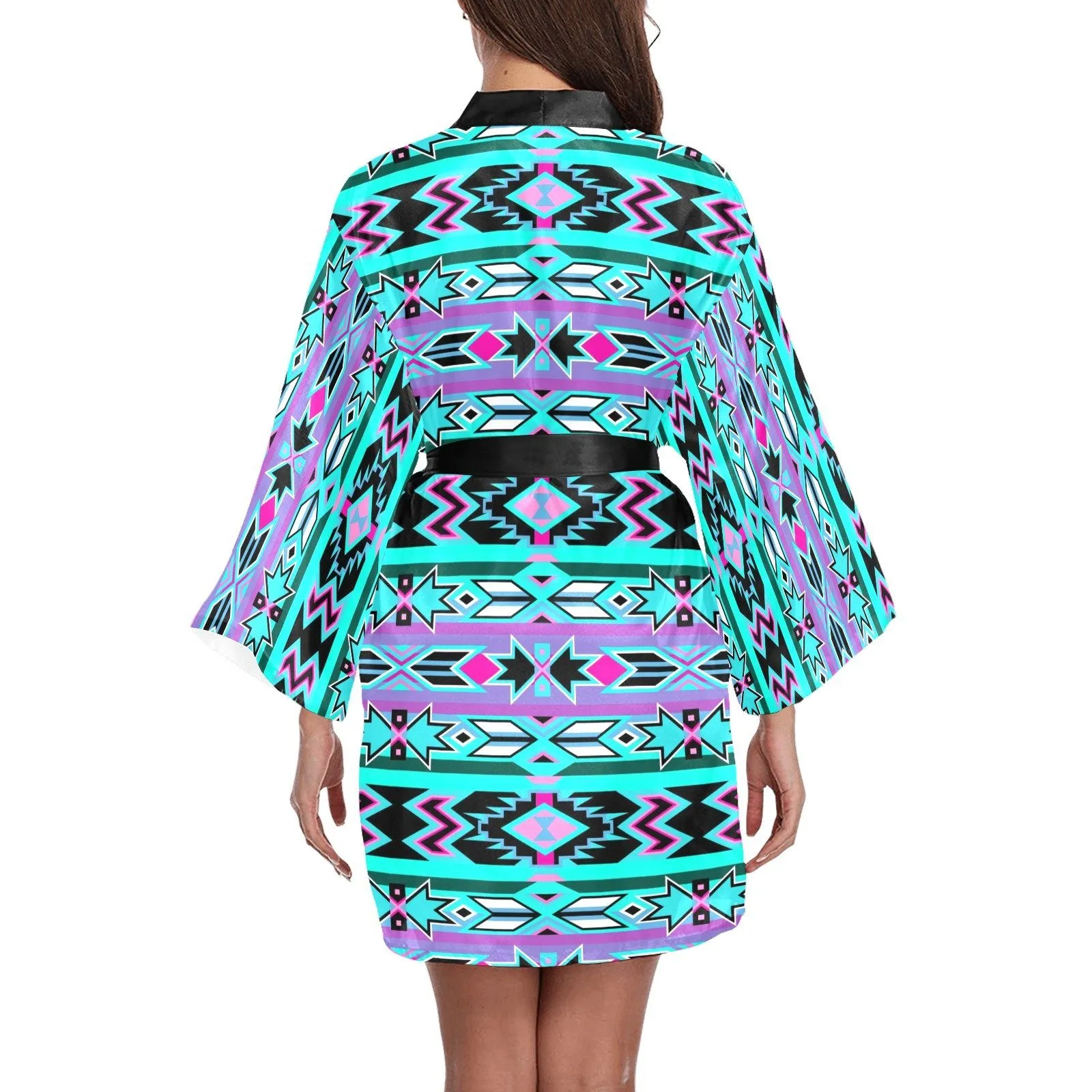 Northeast Journey Long Sleeve Satin Robe