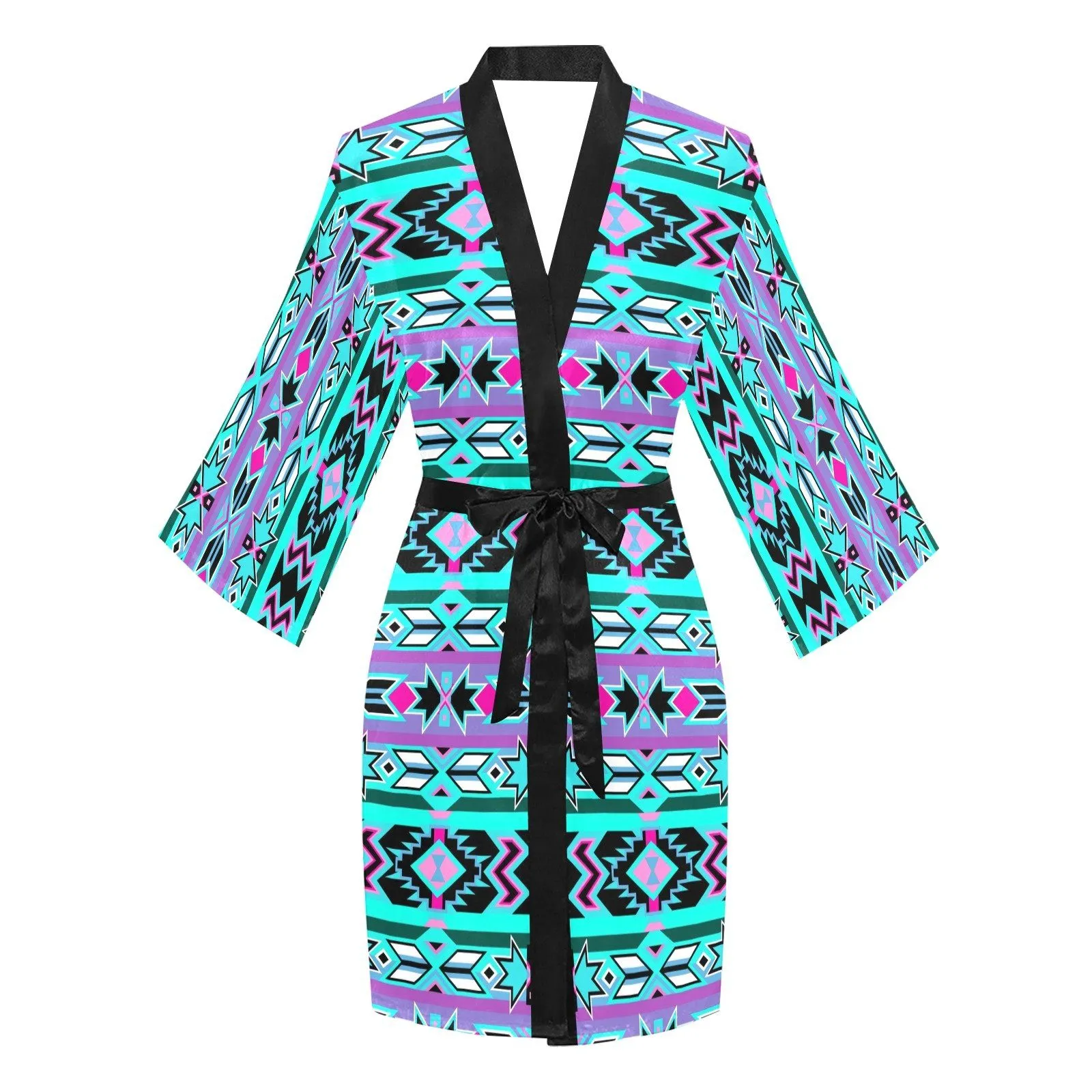 Northeast Journey Long Sleeve Satin Robe