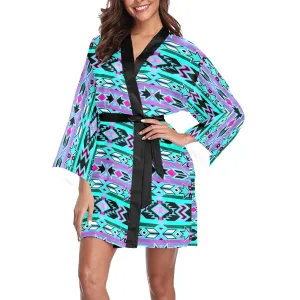 Northeast Journey Long Sleeve Satin Robe