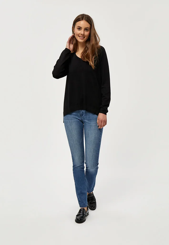 PCTana V Knit Pullover - Black