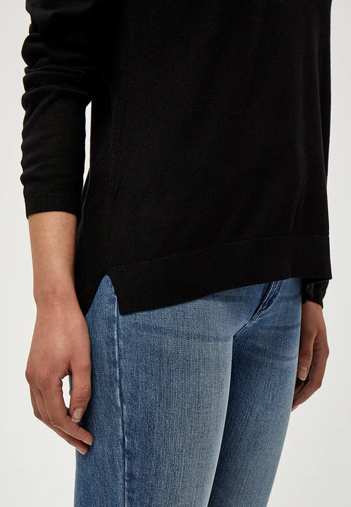 PCTana V Knit Pullover - Black
