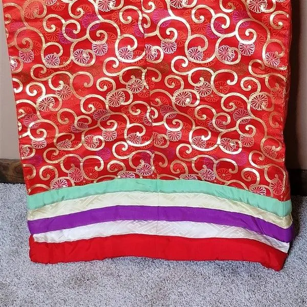 "Arabesque on Red" Vintage Wedding Kimono (Kakeshita)