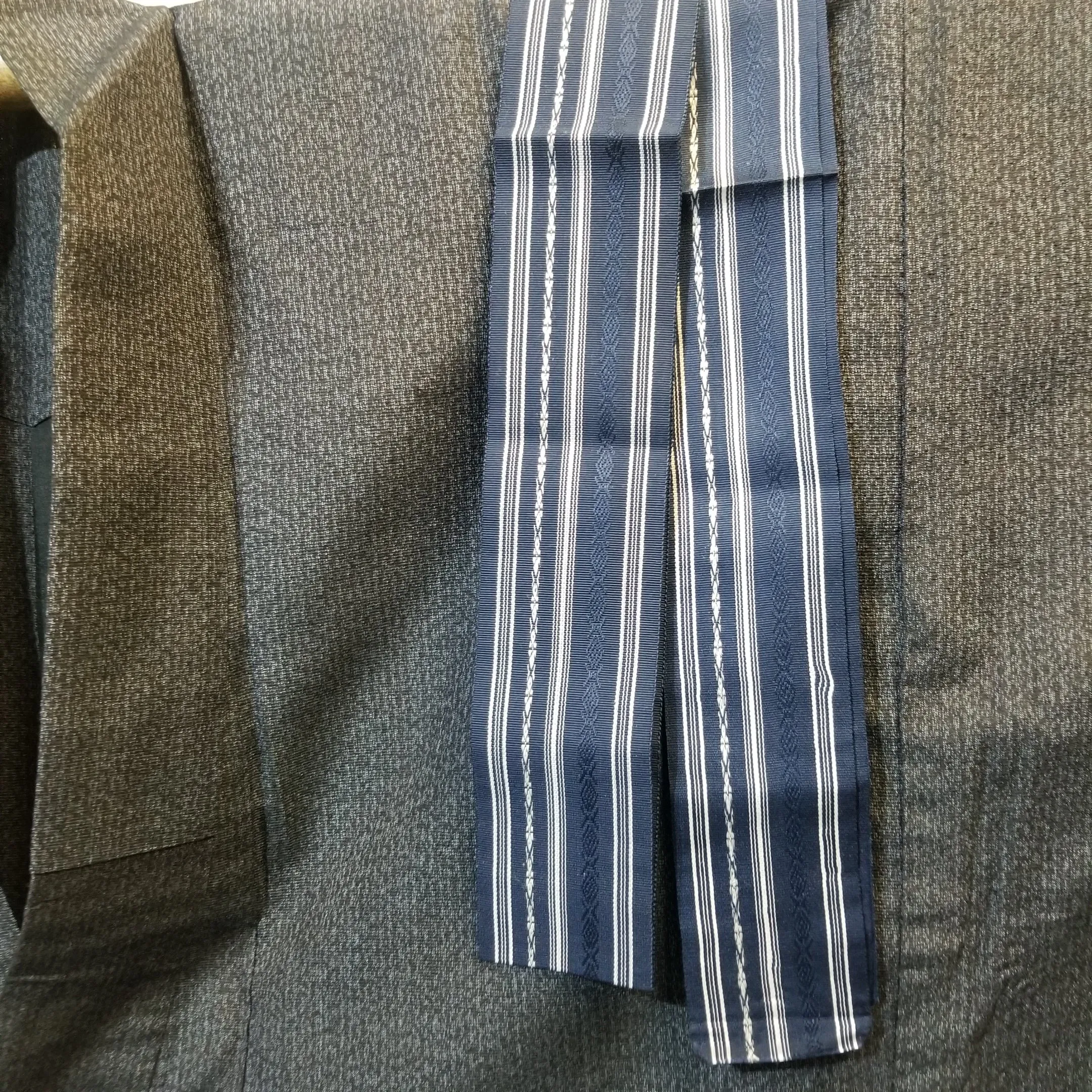 "Blue Scramble" Man's Summer Kimono