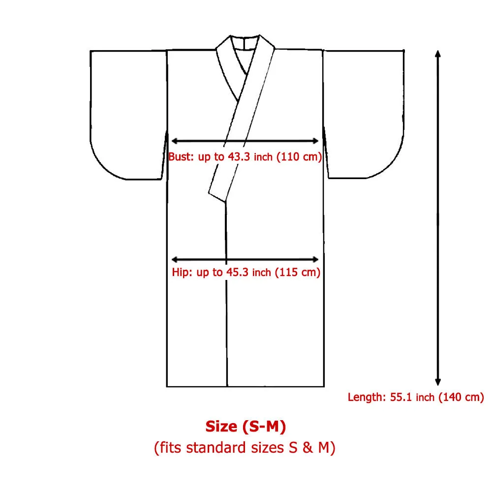 Red Japanese Geisha Style Kimono Dress Hana