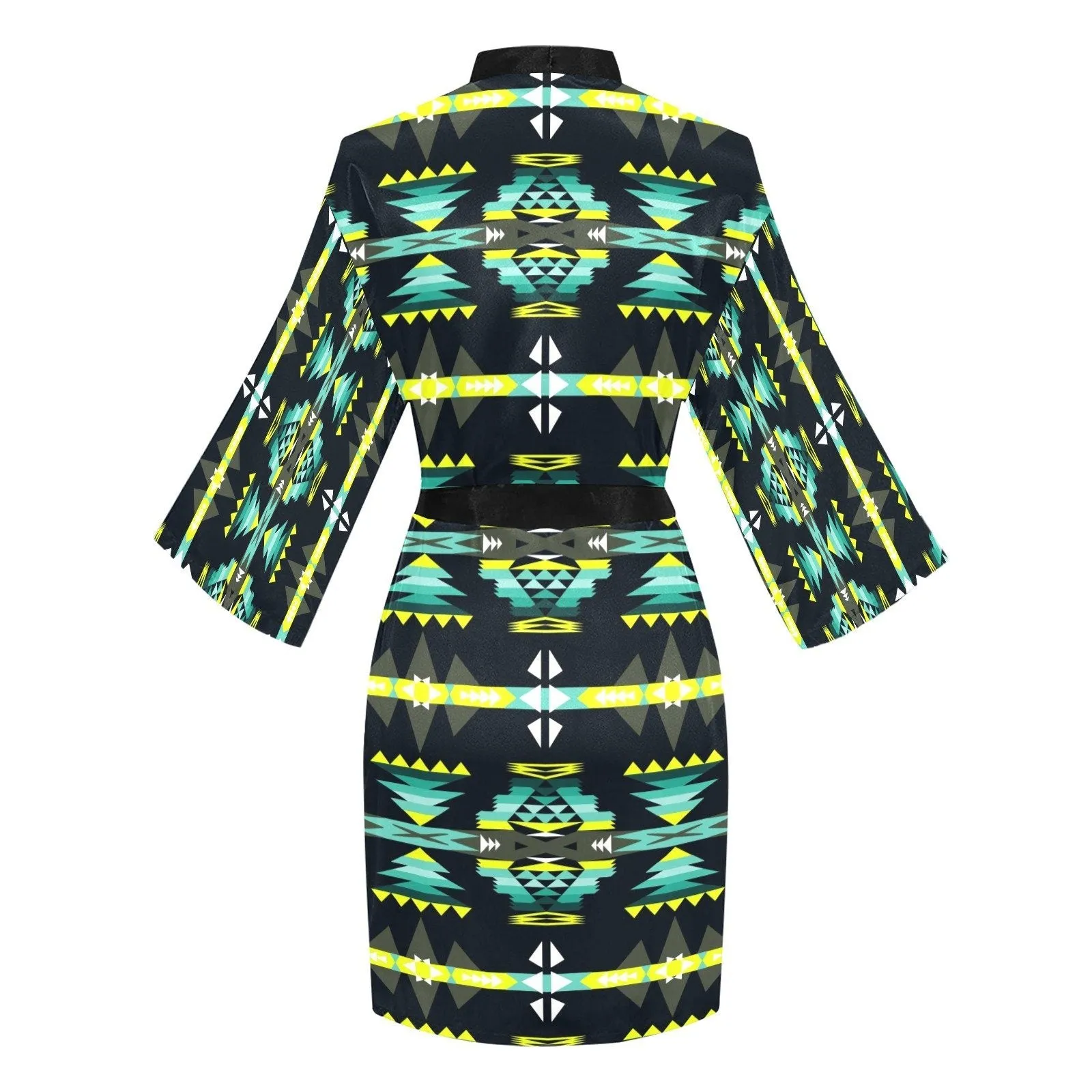 River Trail Long Sleeve Satin Robe