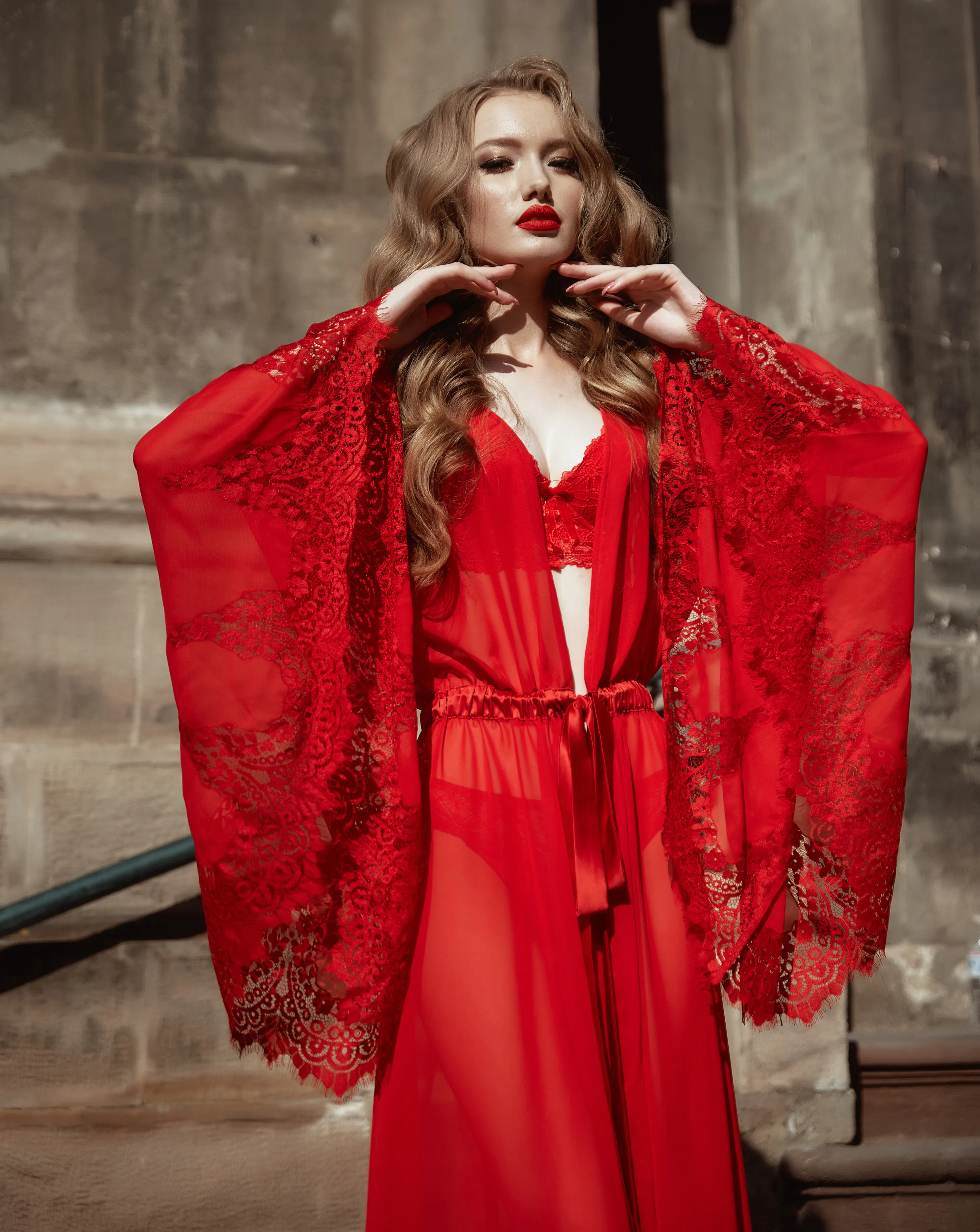 Sabina Elegant Sheer Robe