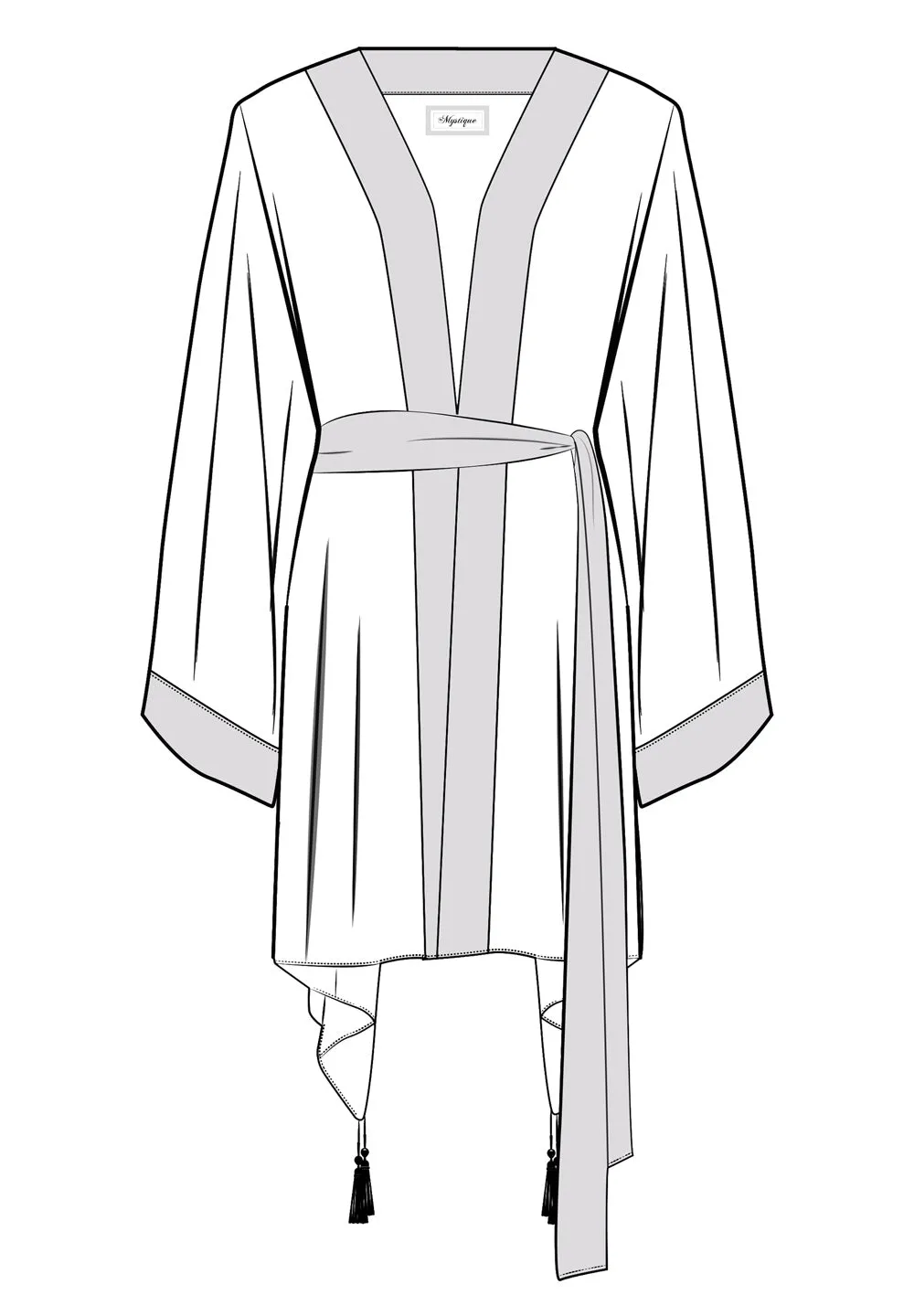 Safari - Cheetah Kimono (Black)