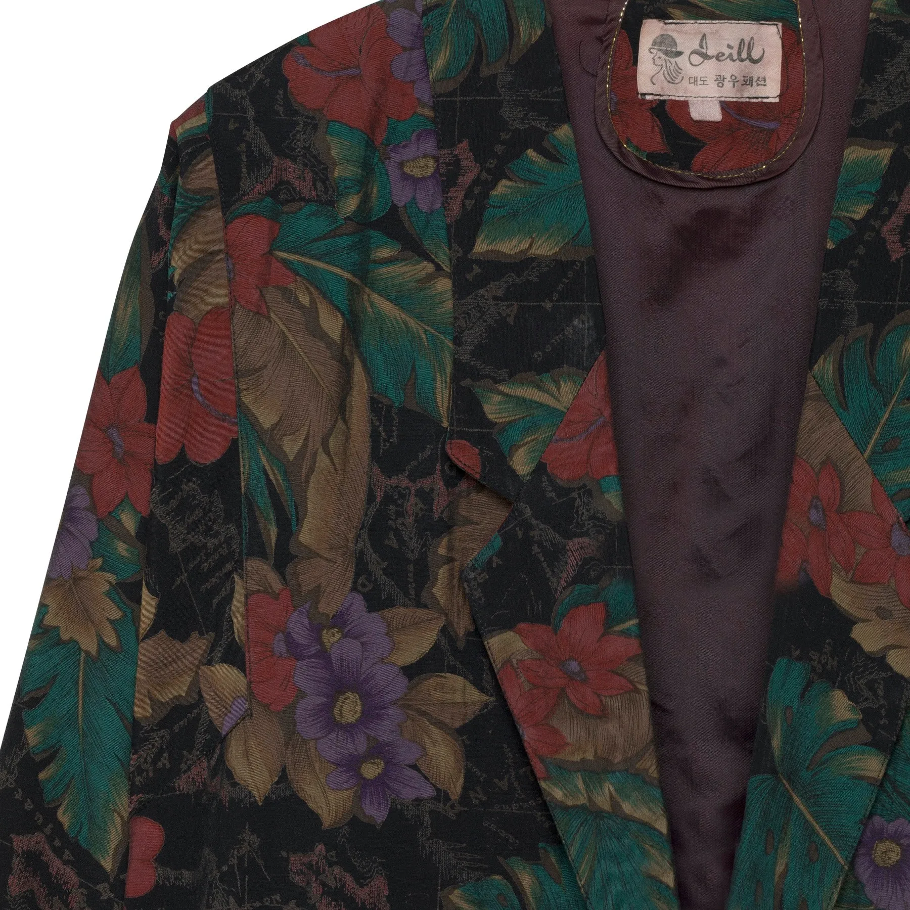 Satin Weave Low Stance Notch Lapel Kimono Jacket