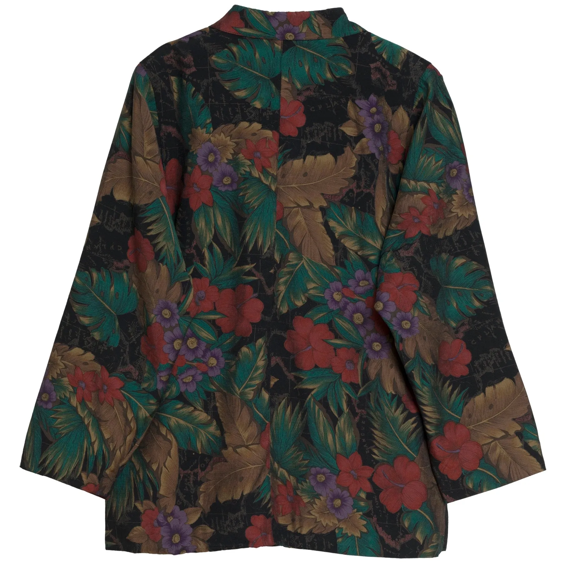 Satin Weave Low Stance Notch Lapel Kimono Jacket