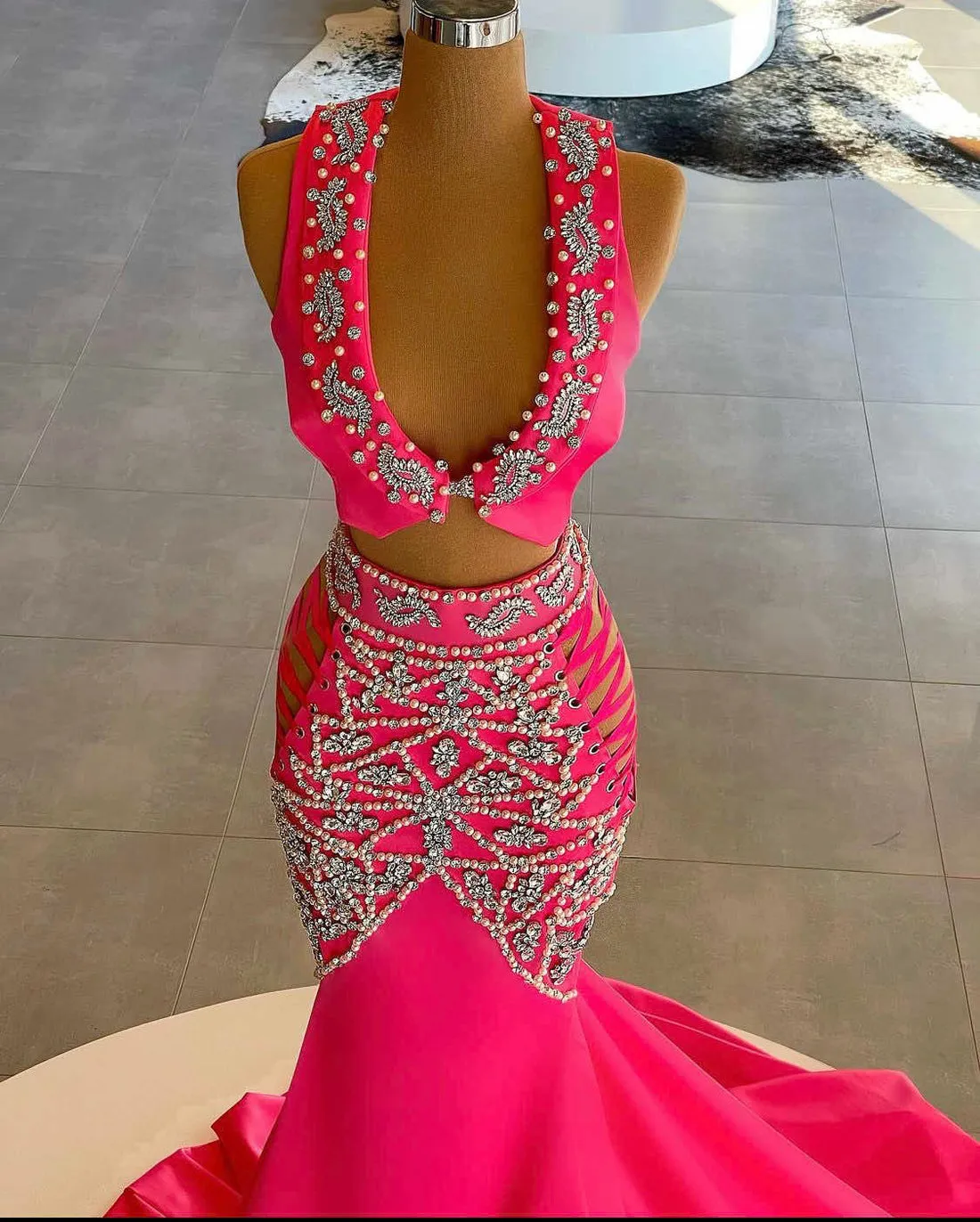 Shelby Aamzing Pink 2 Piece  Evening Dress