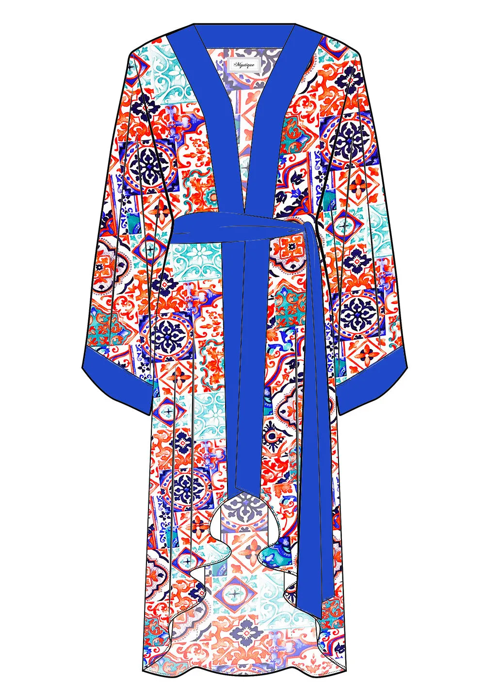 Siciliana - Carmella Kimono (Royal Blue)