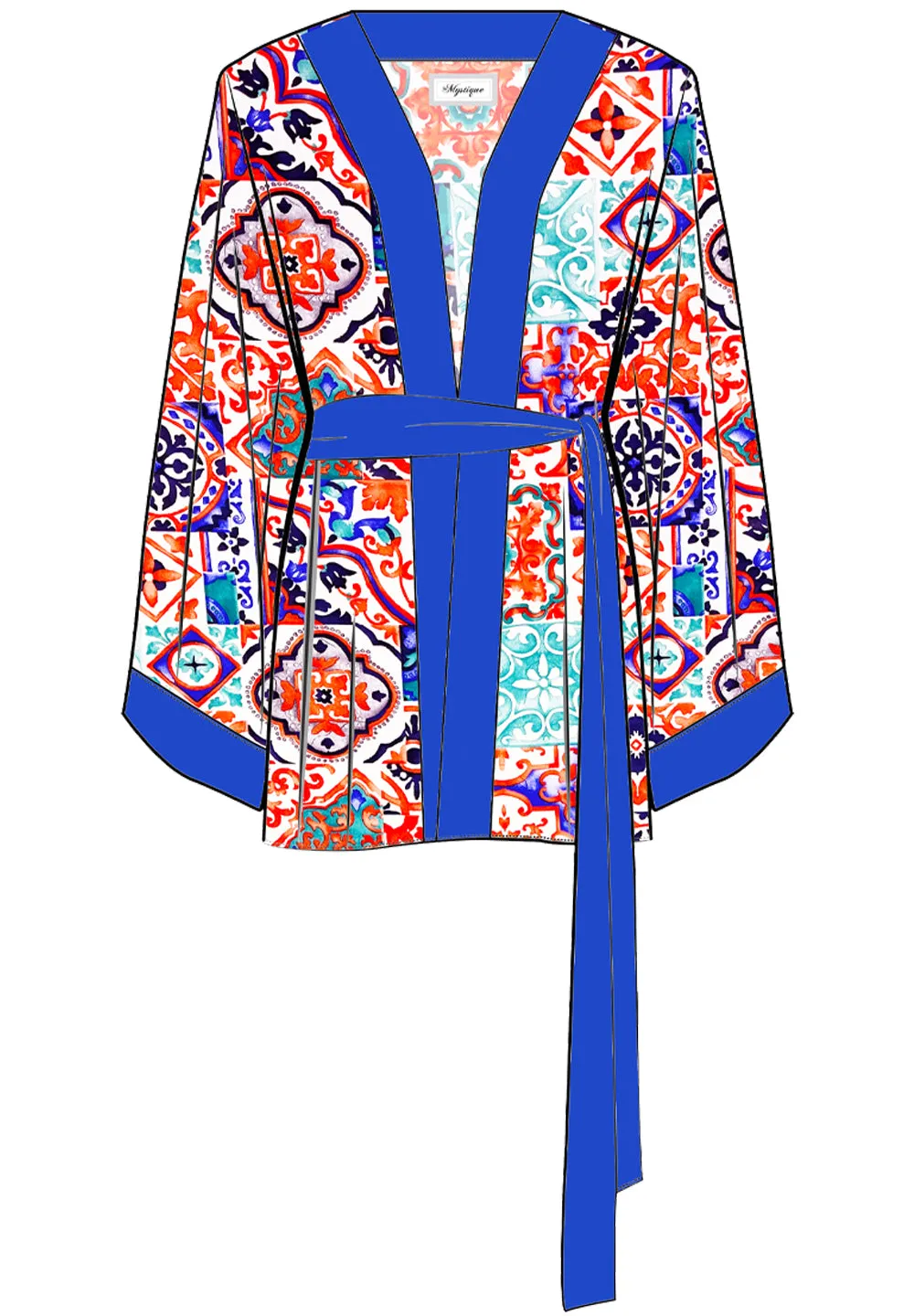 Siciliana - Carmella Kimono (Royal Blue)