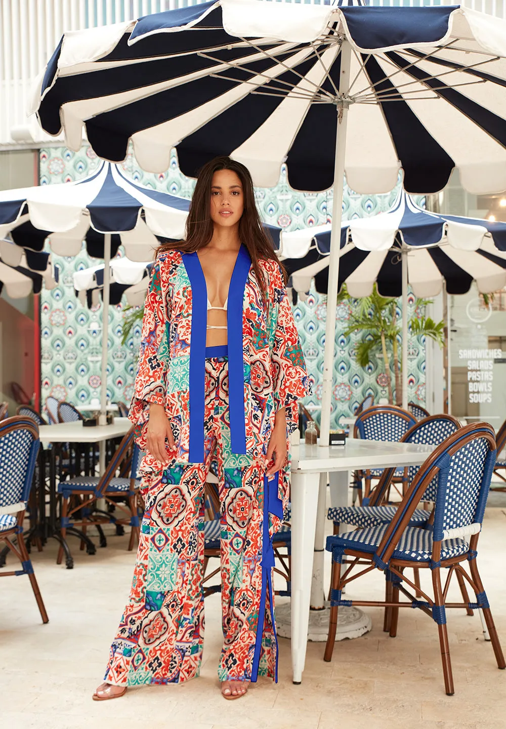 Siciliana - Carmella Kimono (Royal Blue)