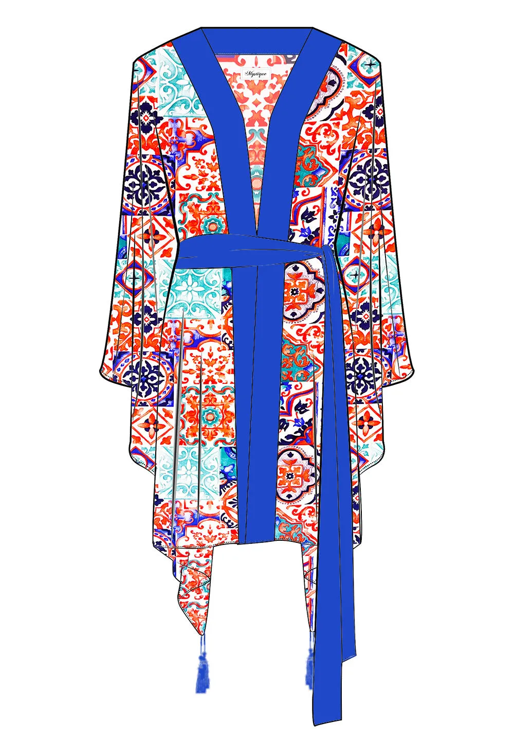 Siciliana - Carmella Kimono (Royal Blue)