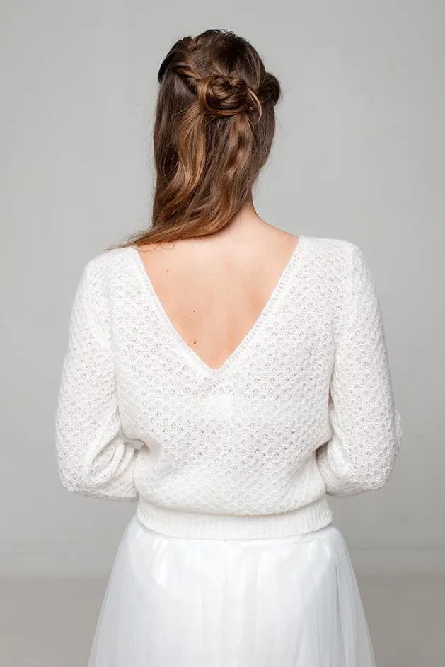 STRICK-SET Lacepullover ELLY in Lace mit Anleitung und Wolle