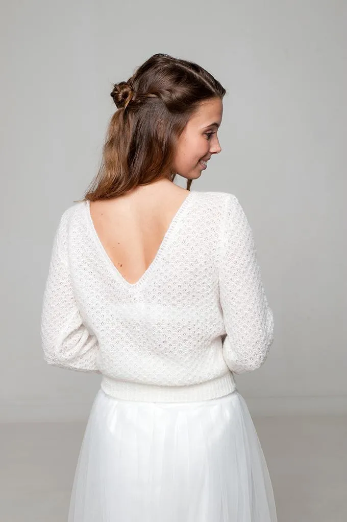 STRICK-SET Lacepullover ELLY in Lace mit Anleitung und Wolle