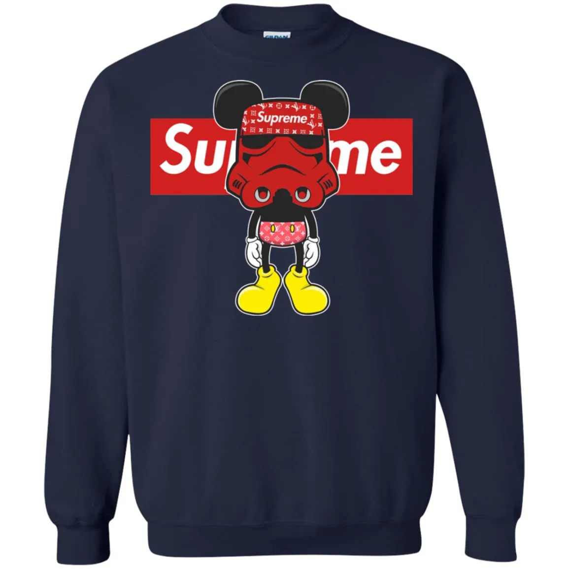 Supreme Robot Mickey Hot T-shirt Crewneck Pullover Sweatshirt