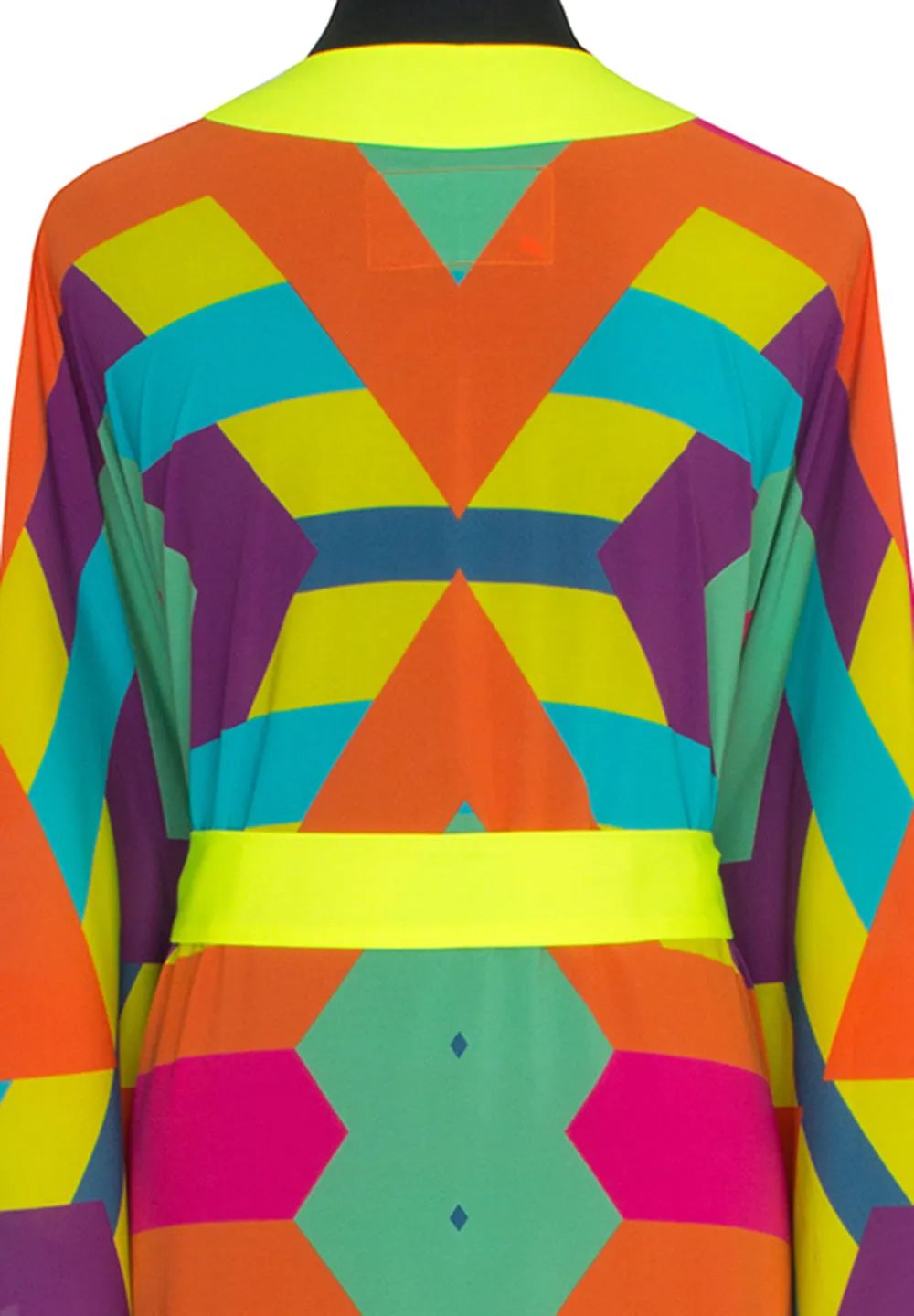 Tribal - Colorful Mayan Kimono (Neon Yellow)