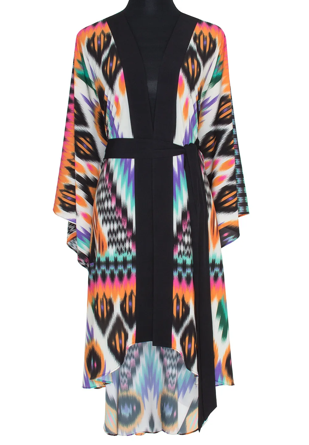 Tribal – Orange Apache Kimono Love (Black)