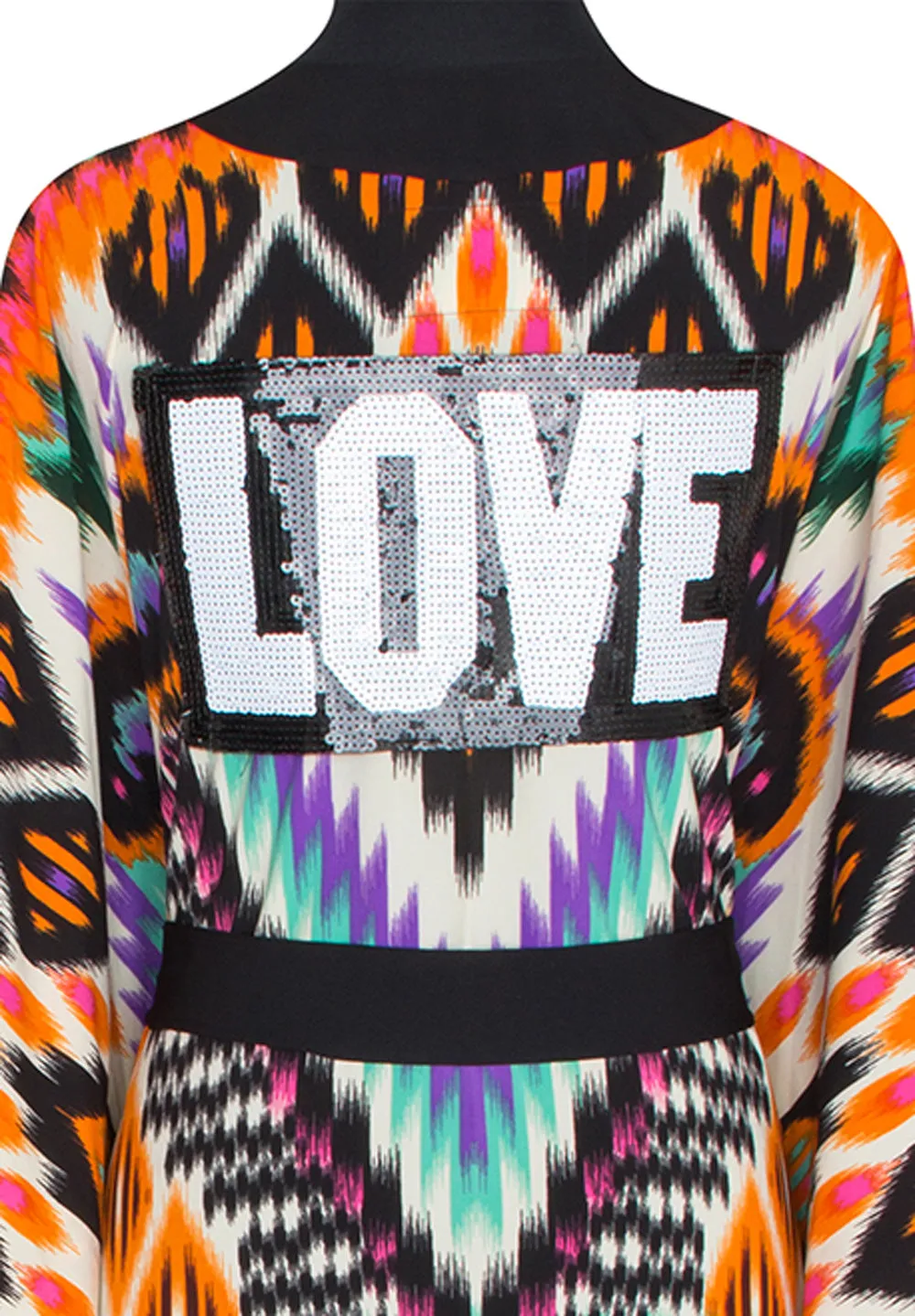 Tribal – Orange Apache Kimono Love (Black)