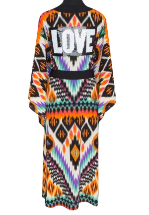 Tribal – Orange Apache Kimono Love (Black)