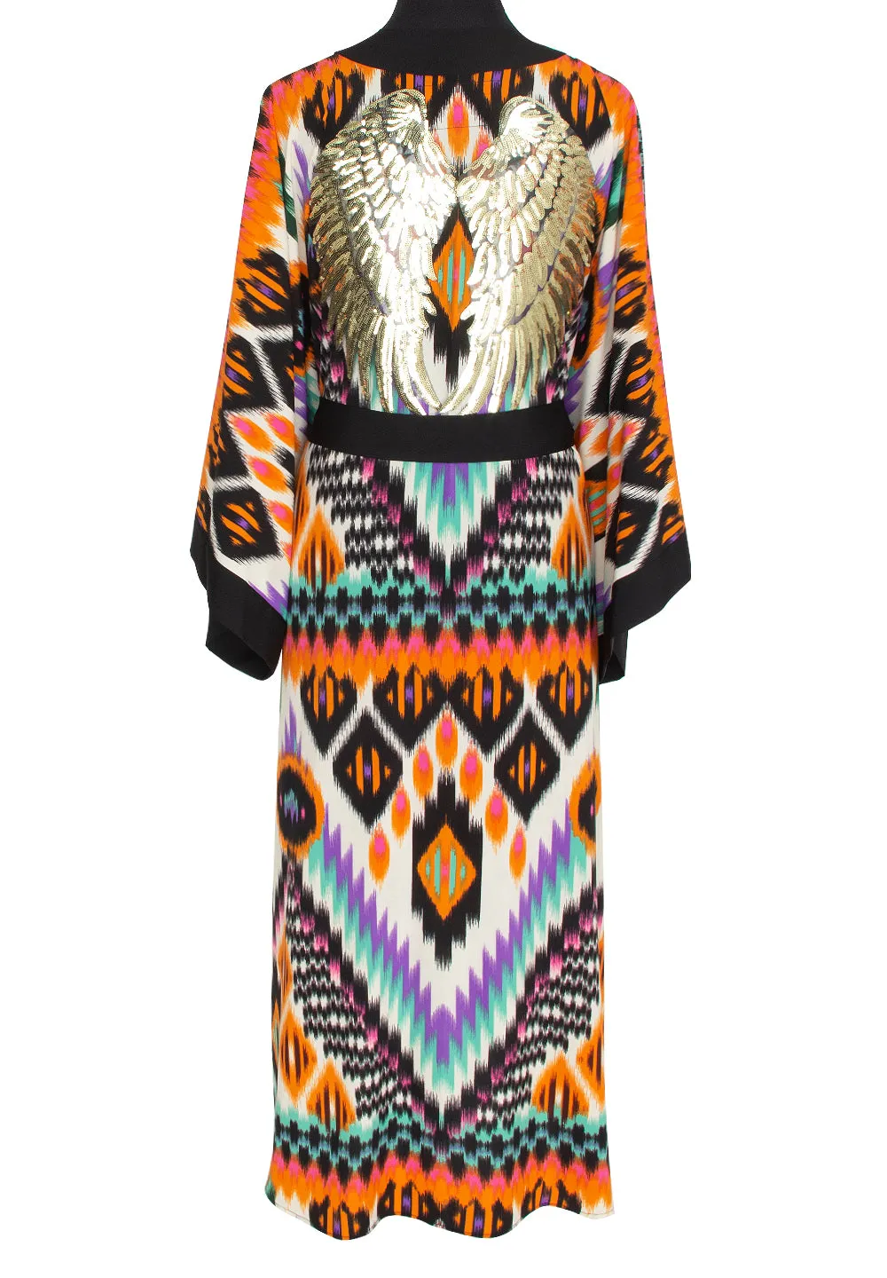 Tribal – Orange Apache Kimono Wings (Black)
