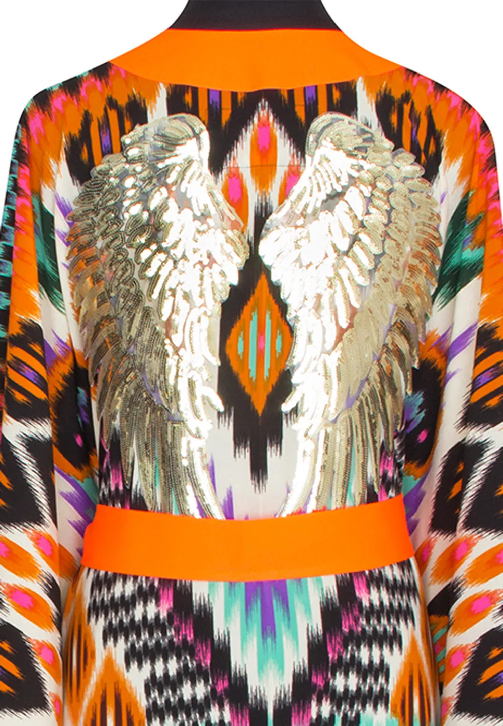 Tribal – Orange Apache Kimono Wings (Neon Orange)