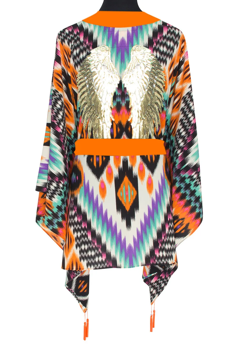 Tribal – Orange Apache Kimono Wings (Neon Orange)