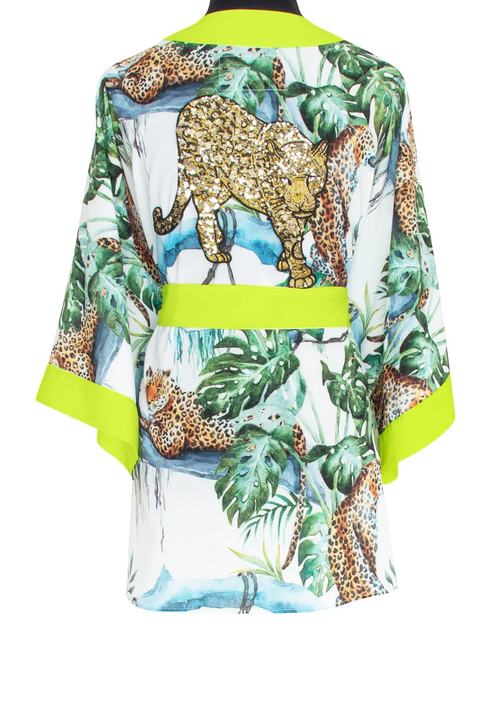 Tropics - Jaguar Kimono Panther (Neon Yellow)