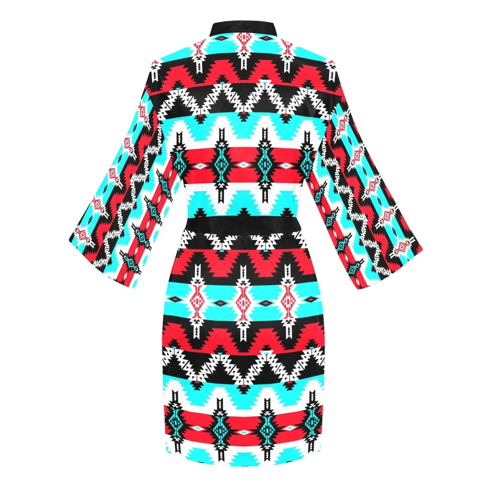 Two Spirit Dance Long Sleeve Satin Robe