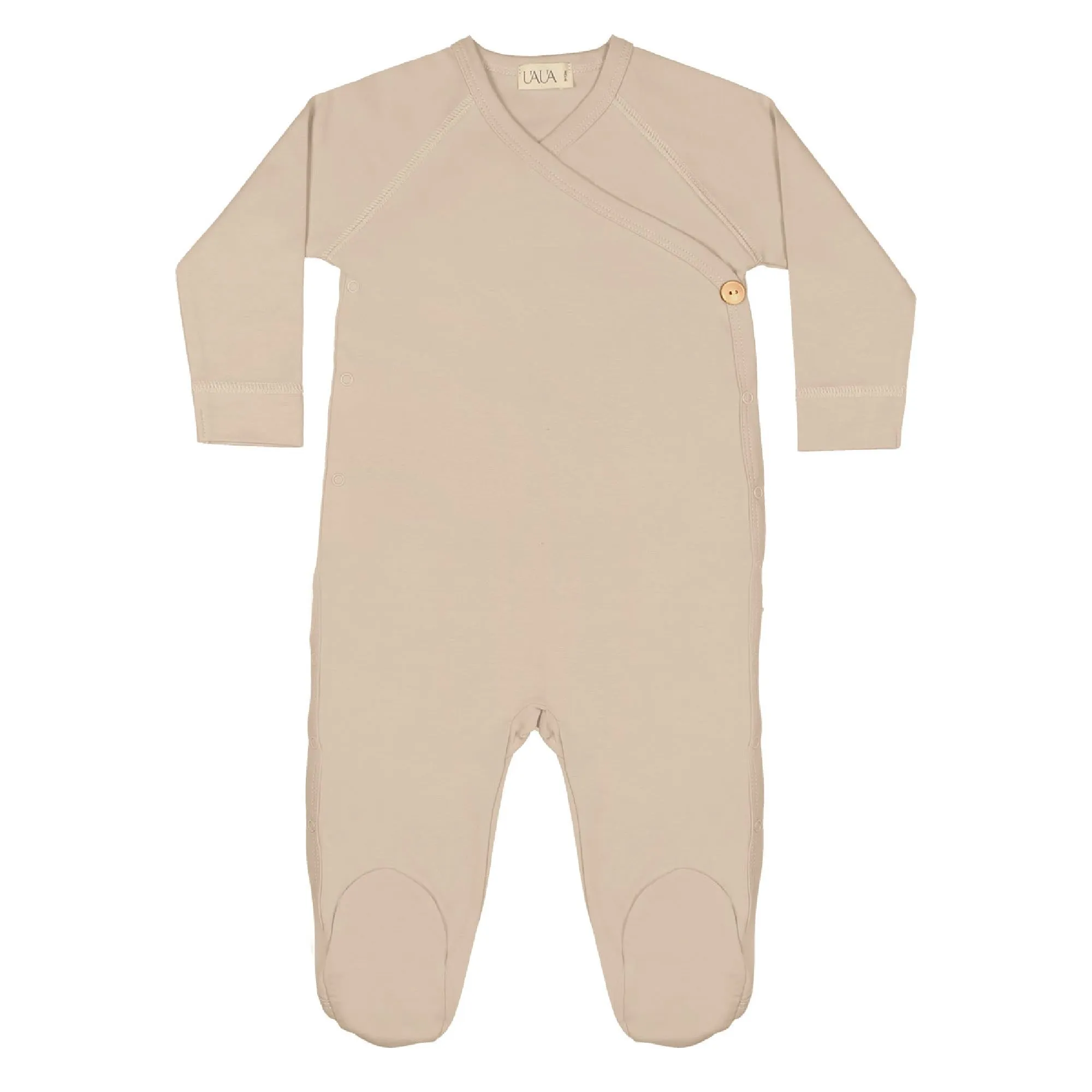 UAUA Collections kimono footie with button – Lattè
