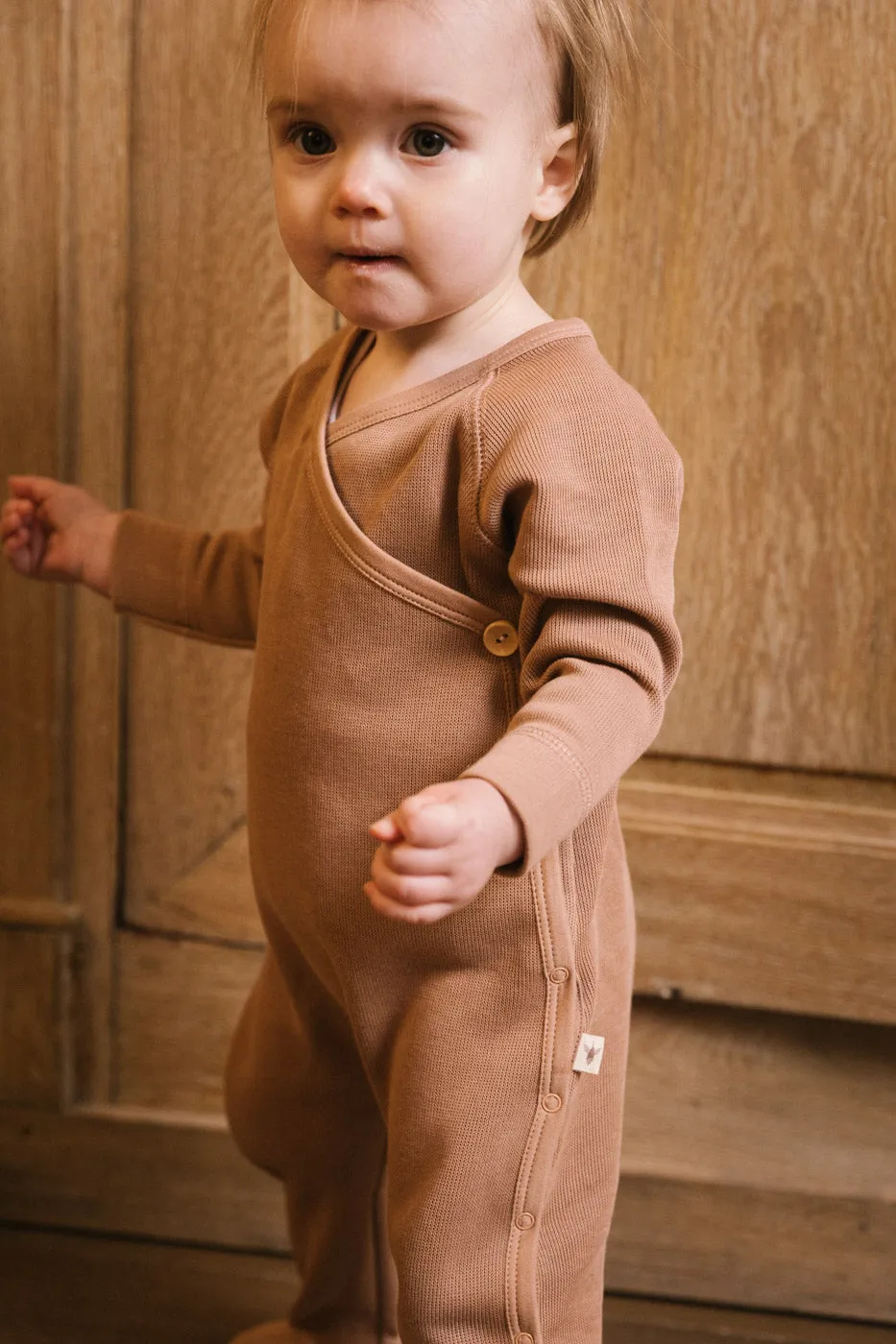 UAUA Collections Kimono Footie with Snap Button