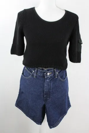 Vintage Black Basic Pullover (XS)