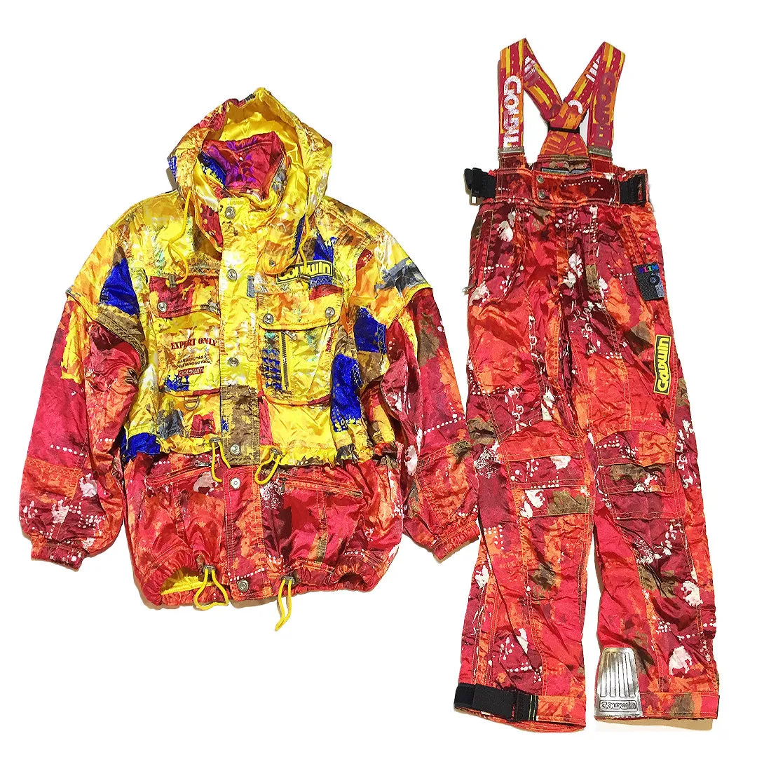 Vintage Goldwin Abstract Pattern Jacket and Pants Set