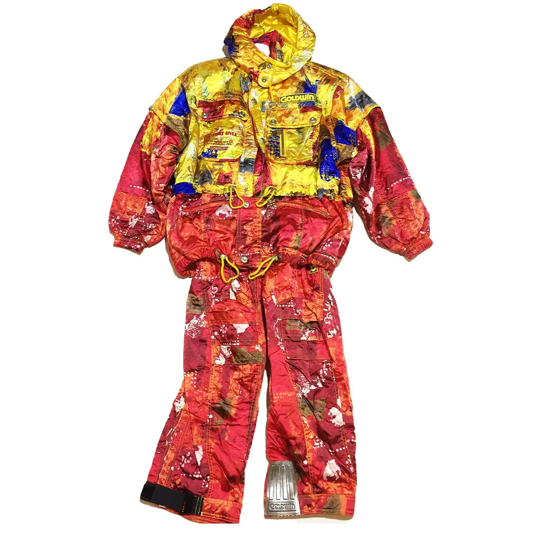 Vintage Goldwin Abstract Pattern Jacket and Pants Set