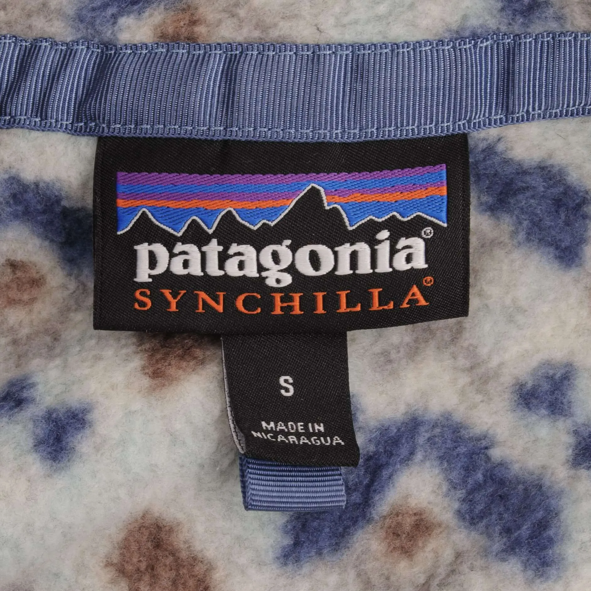 VINTAGE PATAGONIA SYNCHILLA SNAP T MONOGRAM FLEECE PULLOVER SIZE SMALL