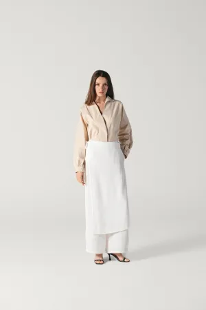 Wide Leg Pants Off-White