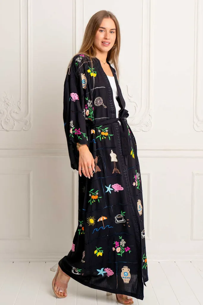 Zaimara Mediterranean Jewel Kimono