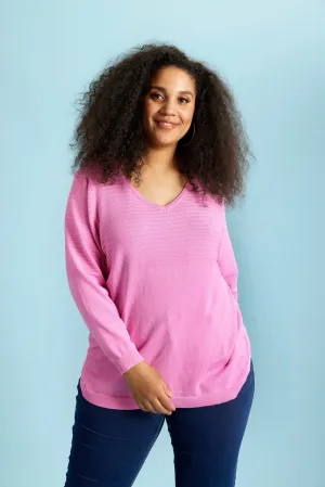 ZHENZI KOGLE PULLOVER CYCLAMEN PINK