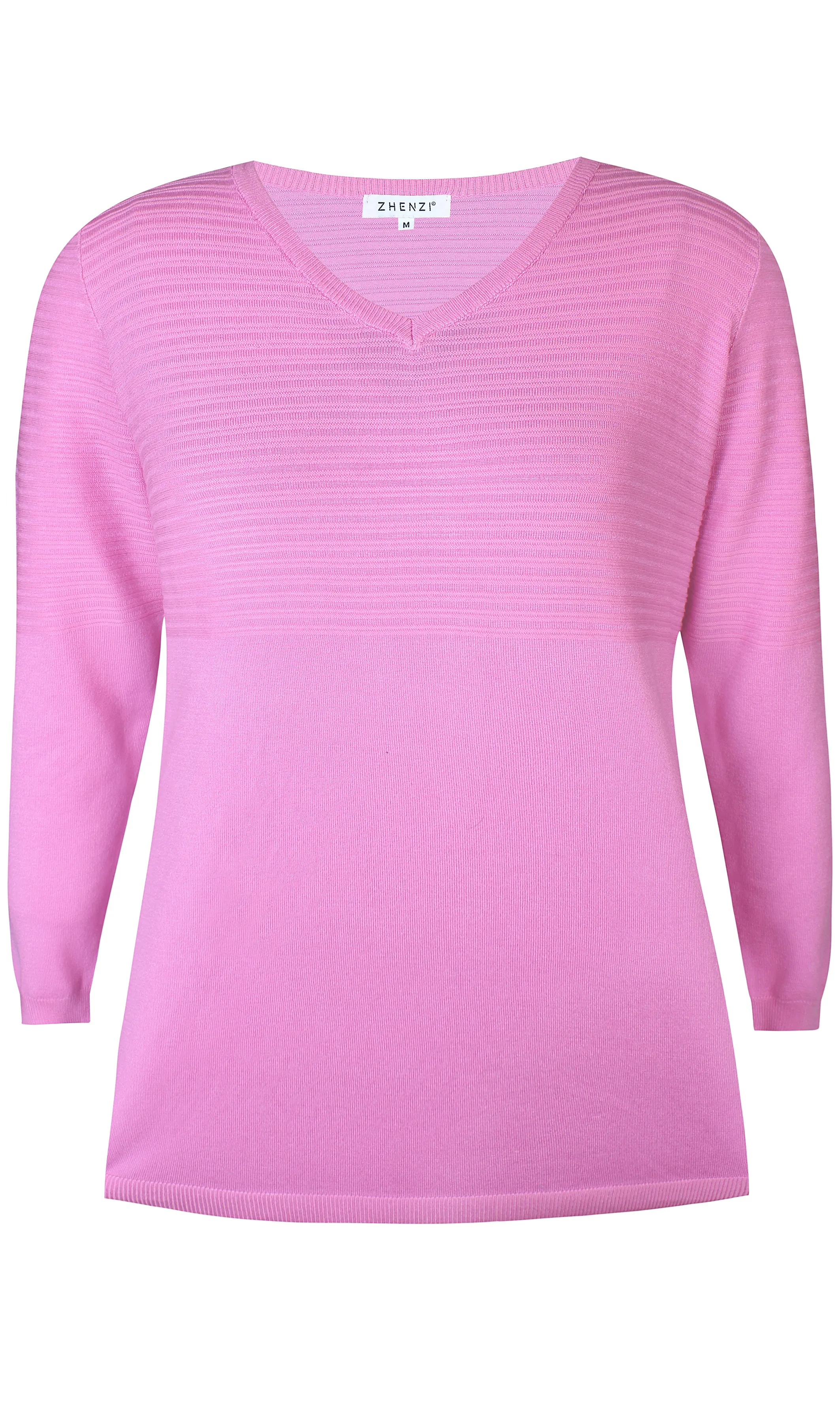 ZHENZI KOGLE PULLOVER CYCLAMEN PINK